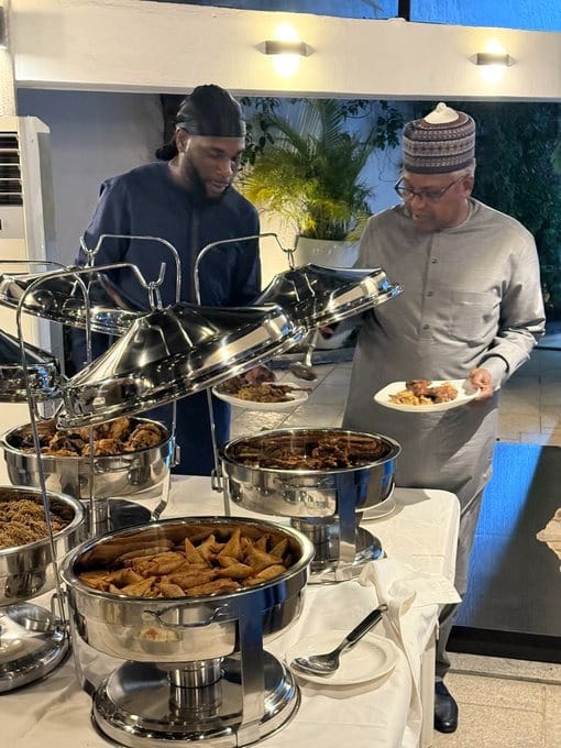 Photos: Dangote Hosts Burna Boy, Cecil Hammond For Ramadan Iftar