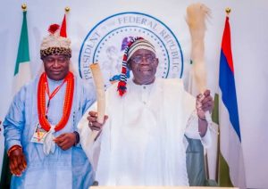 Akwa Ibom Council Of Traditional Rulers Bestows "Otuekong" Title On Tinubu